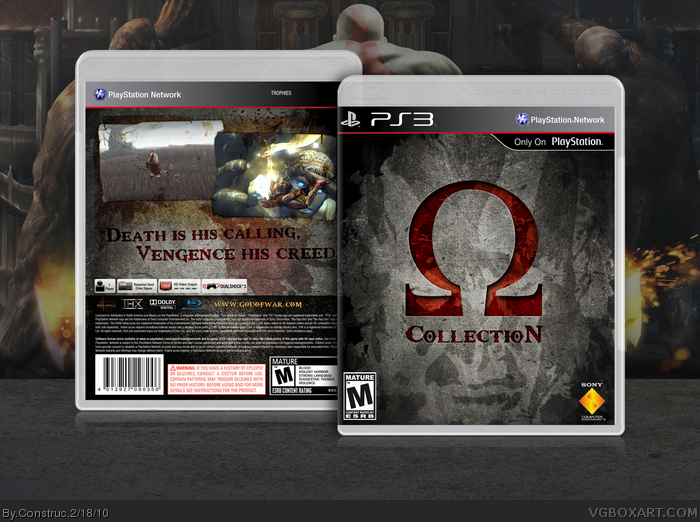 God of War 3 - Replacement PS3 Cover and Case. NO GAME!!