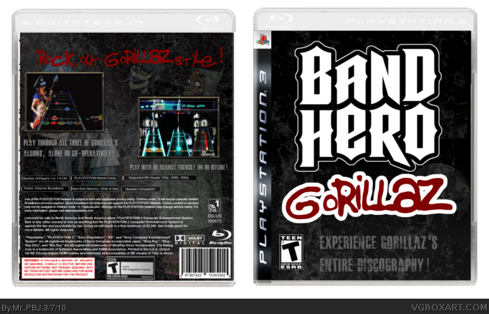 Band Hero: Gorillaz box art cover