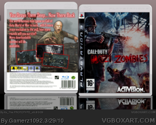 Call of Duty Nazi Zombies box cover