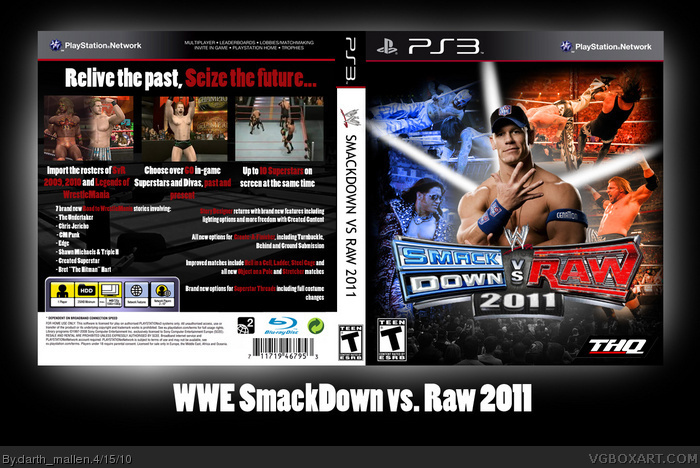 Wwe Smackdown Vs Raw 11 Playstation 3 Box Art Cover By Darth Mallen
