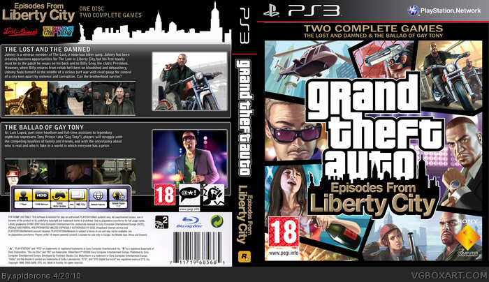 GTA episodes from liberty city box art cover