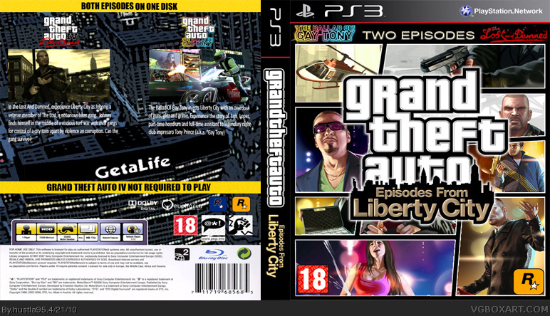 Grand Theft Auto: Episodes From Liberty City box cover