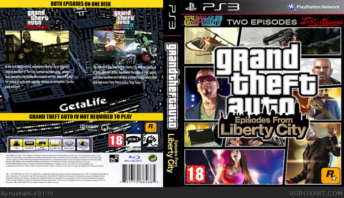 Aan het water Schrikken verkouden worden Grand Theft Auto: Episodes From Liberty City PlayStation 3 Box Art Cover by  hustla95