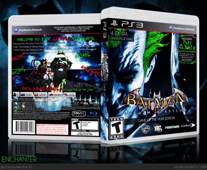 batman arkham asylum ps3 game of the year edition
