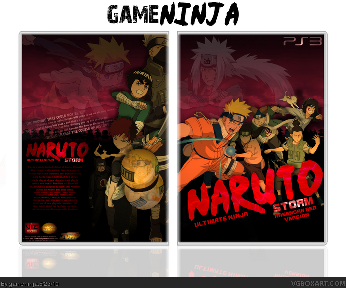 Naruto Ultimate Ninja Storm Rasengan Red Version box art cover