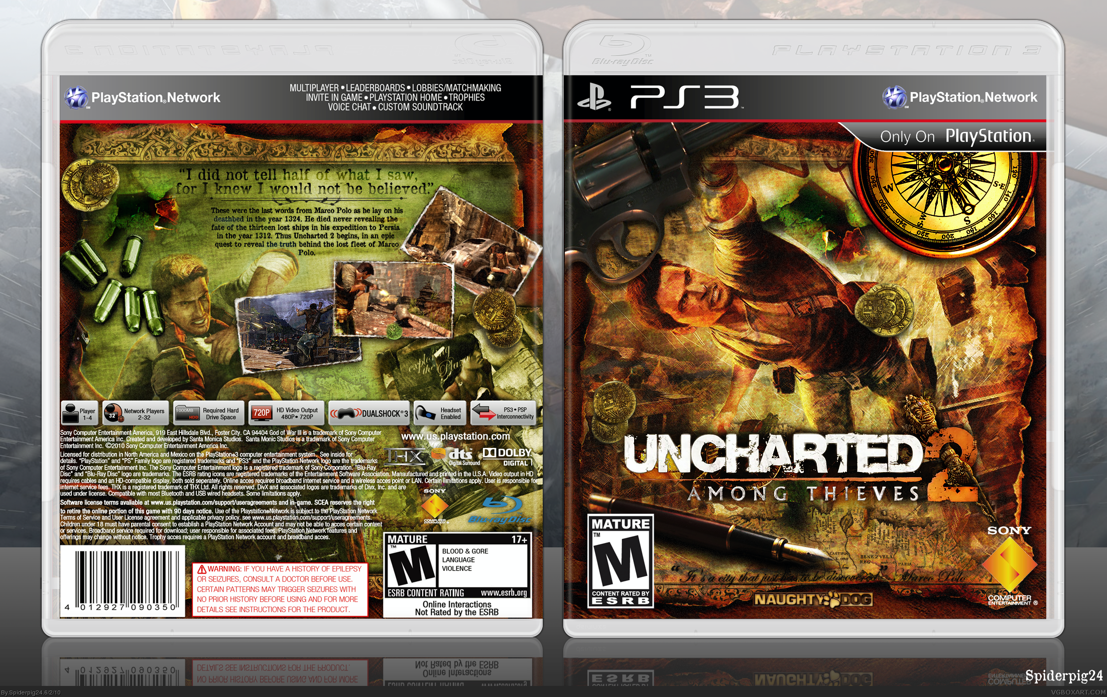 Uncharted: The Outbreak Xbox 360 Box Art Cover by ManBearPig