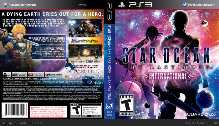 Star Ocean: The Last Hope International PlayStation 3 Box Art