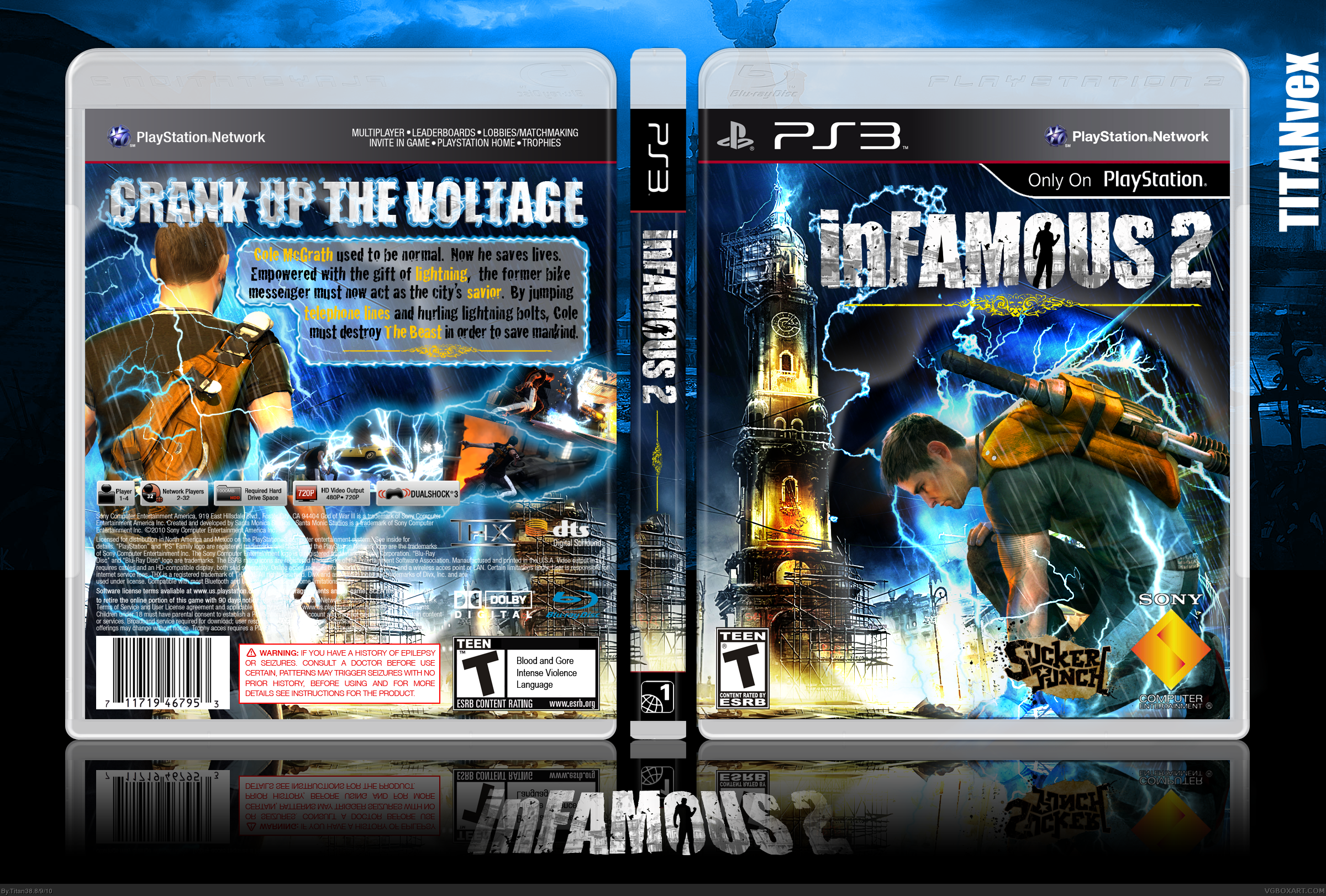 inFAMOUS 2 box cover