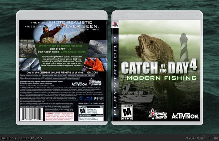 Catch of the Day 4: Modern Fishing PlayStation 3 Box Art Cover by  falcon_gamer