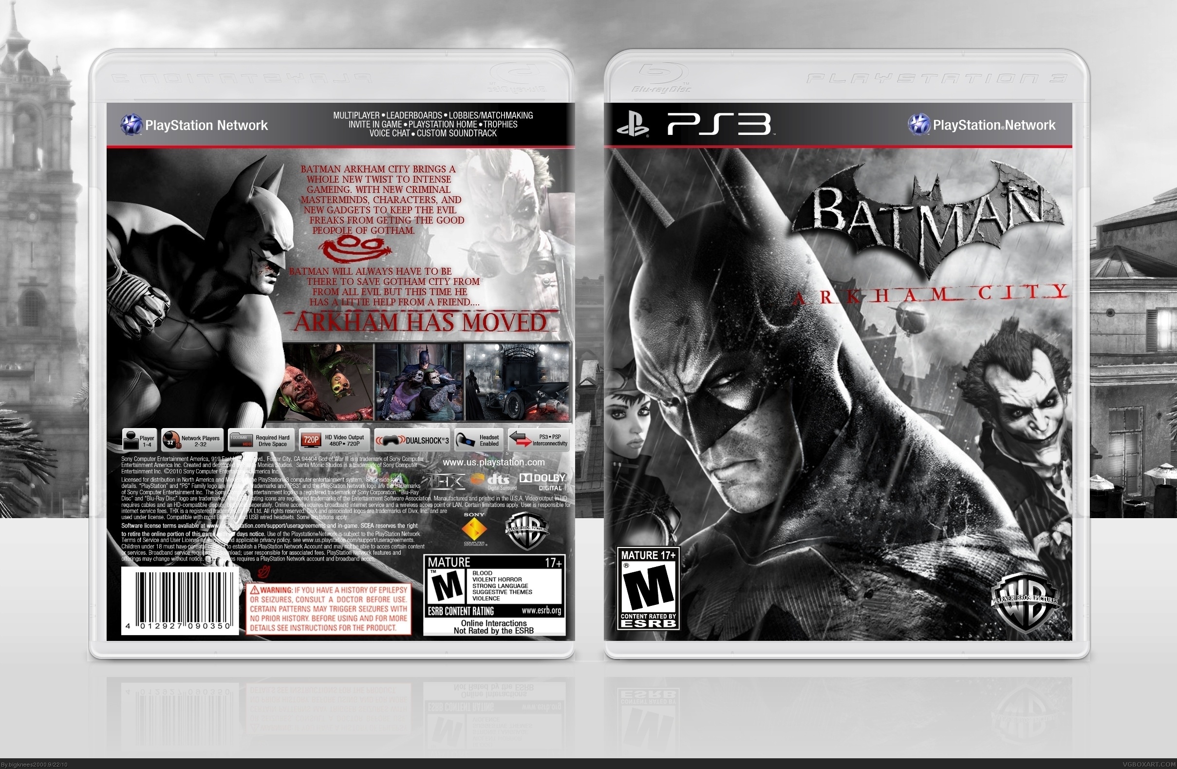 Viewing full size Batman:Arkham City PS3 box cover.