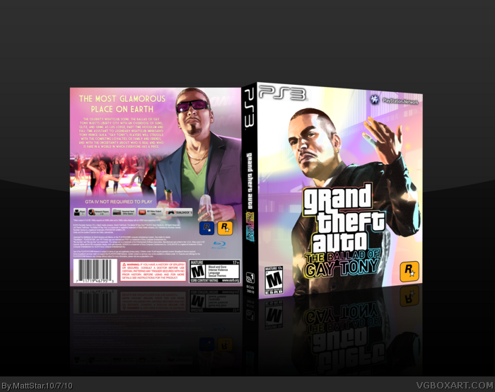Grand Theft Auto IV The Ballad Of Gay Tony box art cover