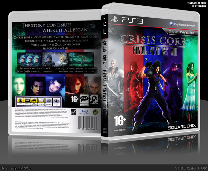 Final Fantasy VII : Crisis Core box art cover