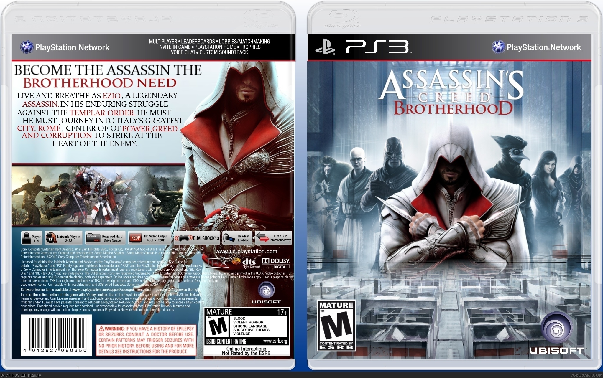 Assassin's Creed PlayStation 3 Box Art Cover by Blairy_boy