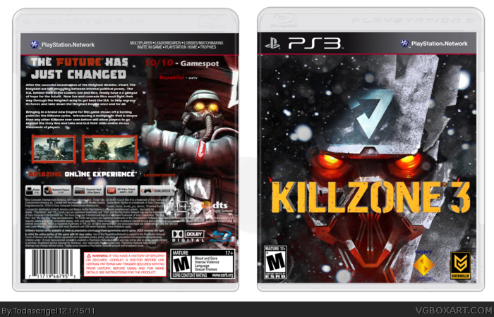Killzone 2 PlayStation 3 Box Art Cover by Hellstorm12