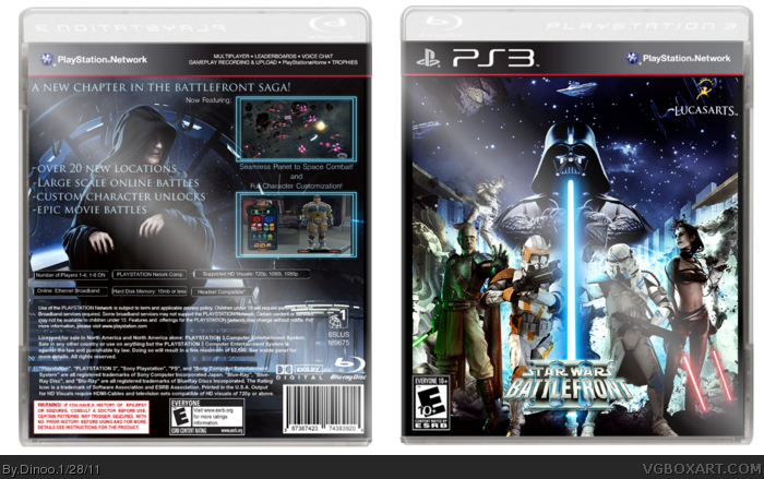 Star Wars Battlefront Iii Playstation 3 Box Art Cover By Dinoo