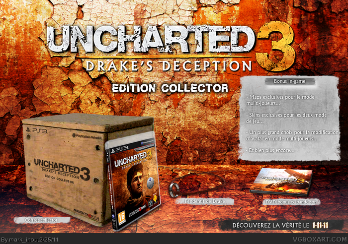 Uncharted 3: Drake's Deception box art cover