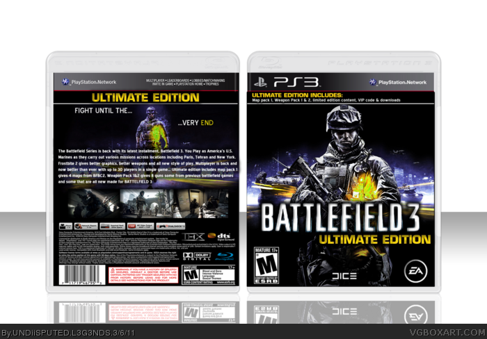 BattleField 3 Ultimate Edition box art cover