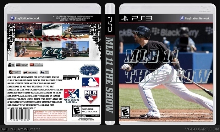 couverture ps3 2023 mlb le spectacle
