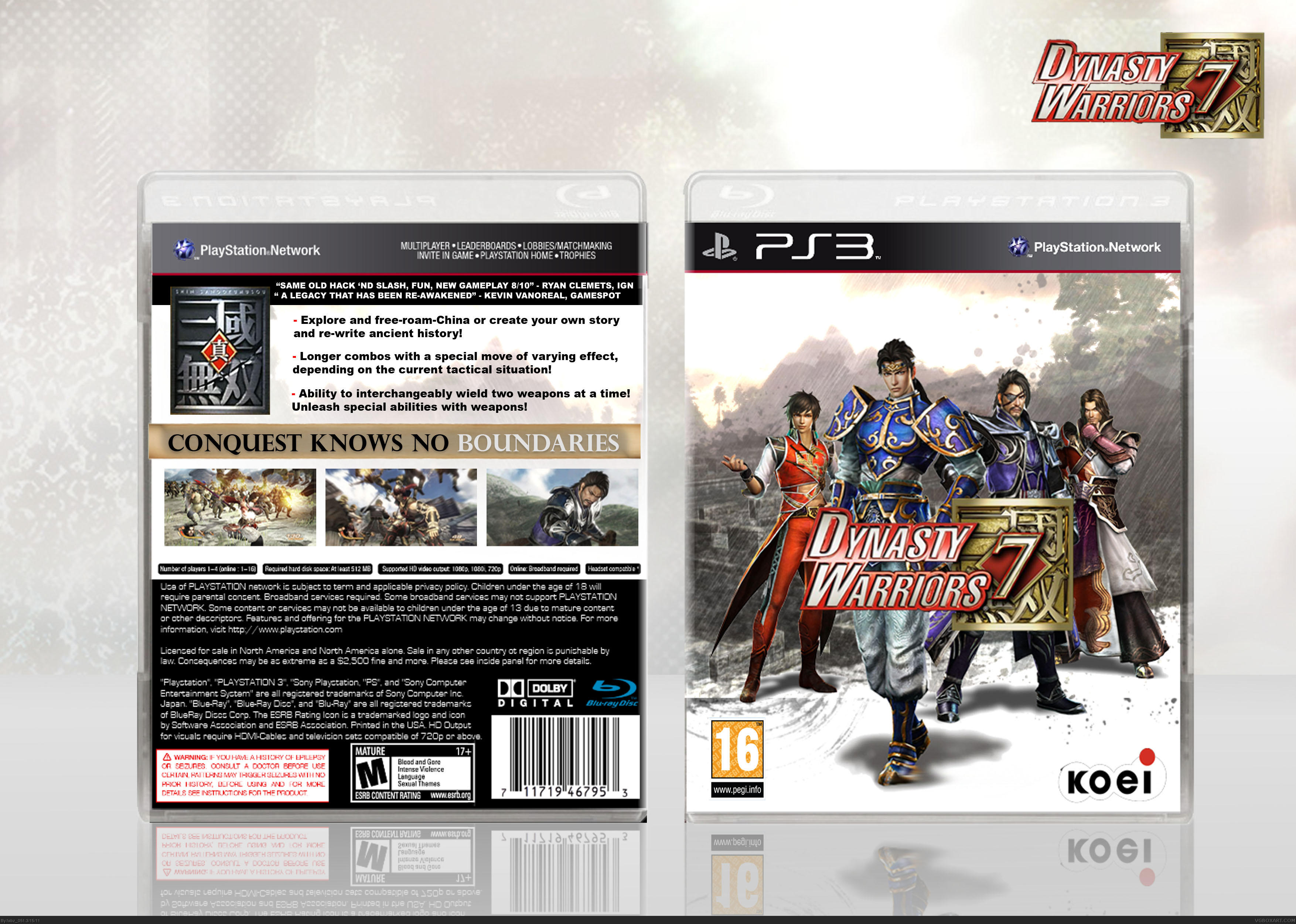 Dynasty Warriors 7 box cover