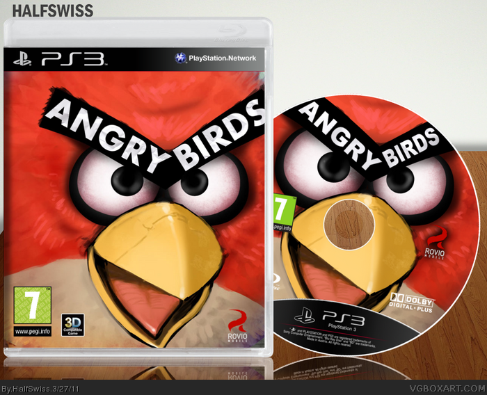 Kinderachtig zondag been Angry Birds PlayStation 3 Box Art Cover by HalfSwiss