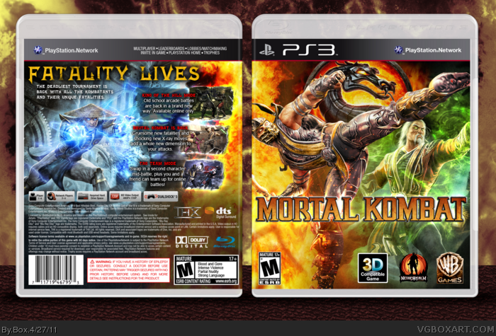 MORTAL KOMBAT KOMPLETE ED (ONLINE PASS) (new) - PlayStation 3 GAMES – Back  in The Game Video Games
