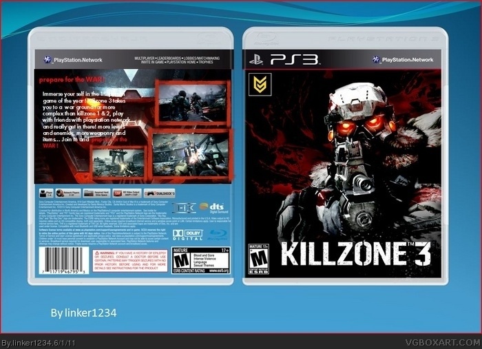 Killzone 3 box art cover