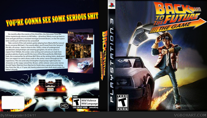 Back To The Future: The Video Game box art cover