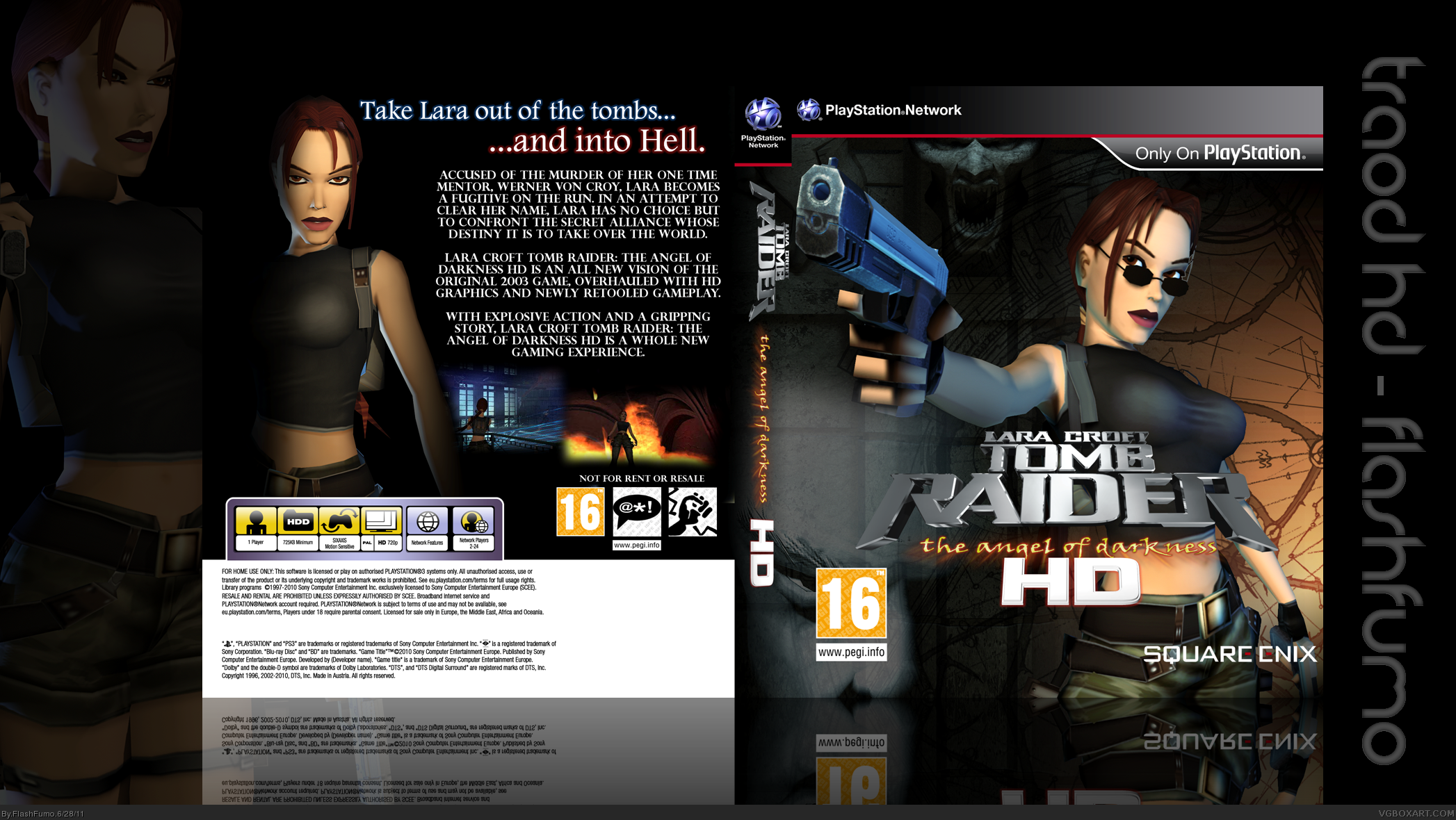 Lara Croft Tomb Raider: The Angel of Darkness HD box cover