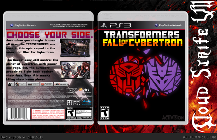 Transformers: Fall of Cybertron box art cover