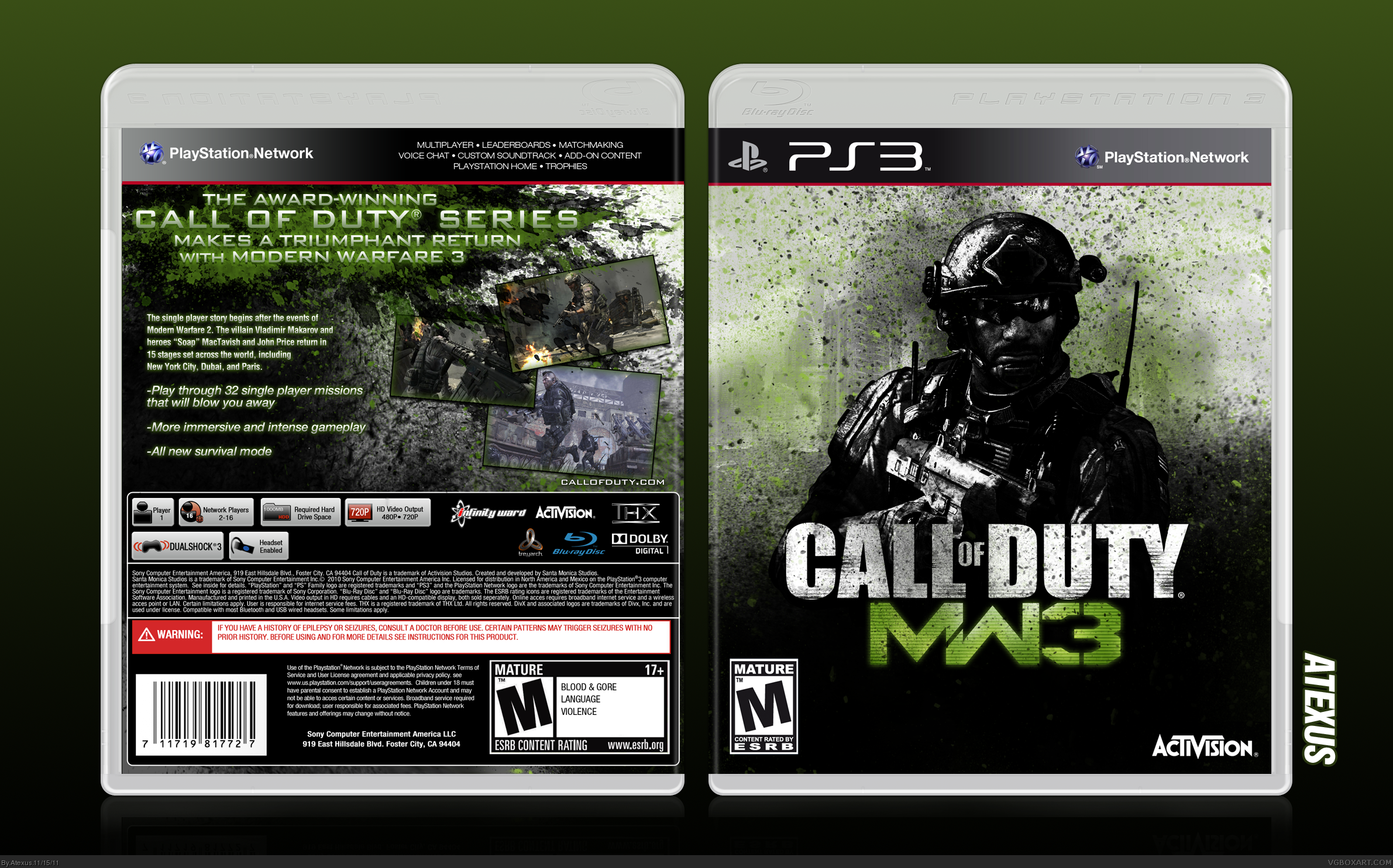 call of duty modern warfare 3 size pc