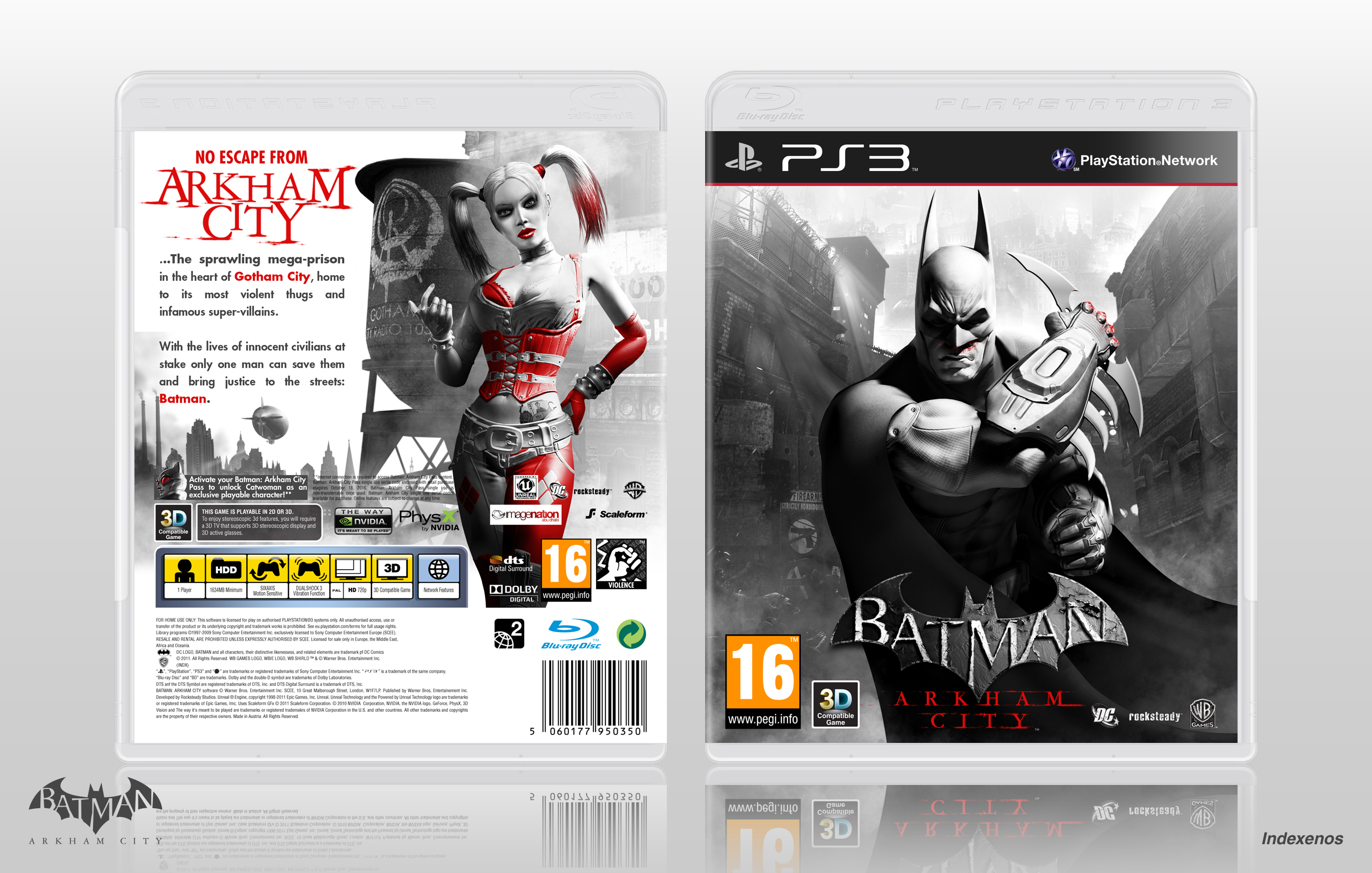Viewing full size Batman: Arkham City box cover.