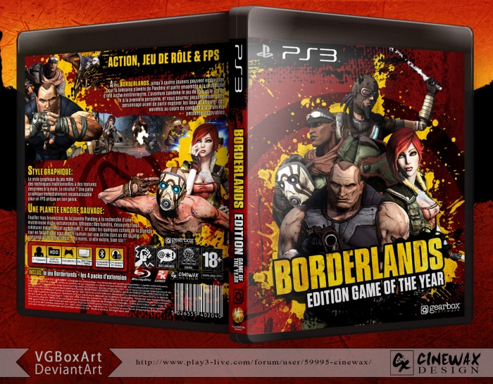 Borderlands: Game Of The Year Edition box art cover