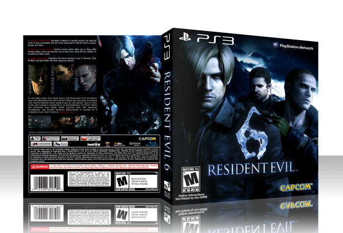Resident Evil 6 PlayStation 3 Box Art Cover by jevangod