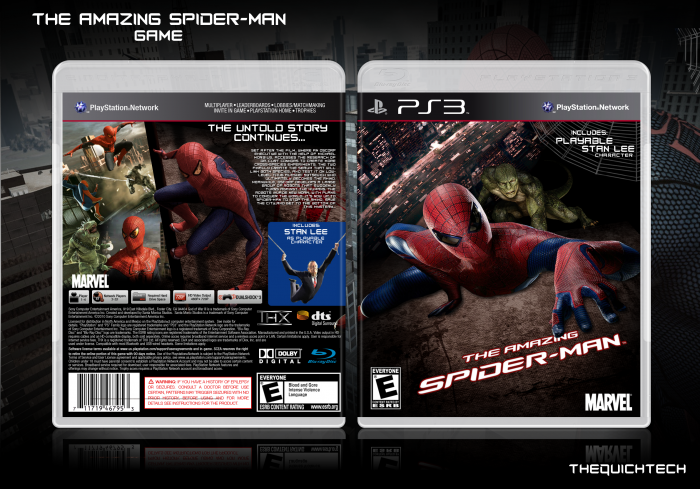 The Amazing Spider-Man: The Game PlayStation 3 Box Art Cover by Bastart