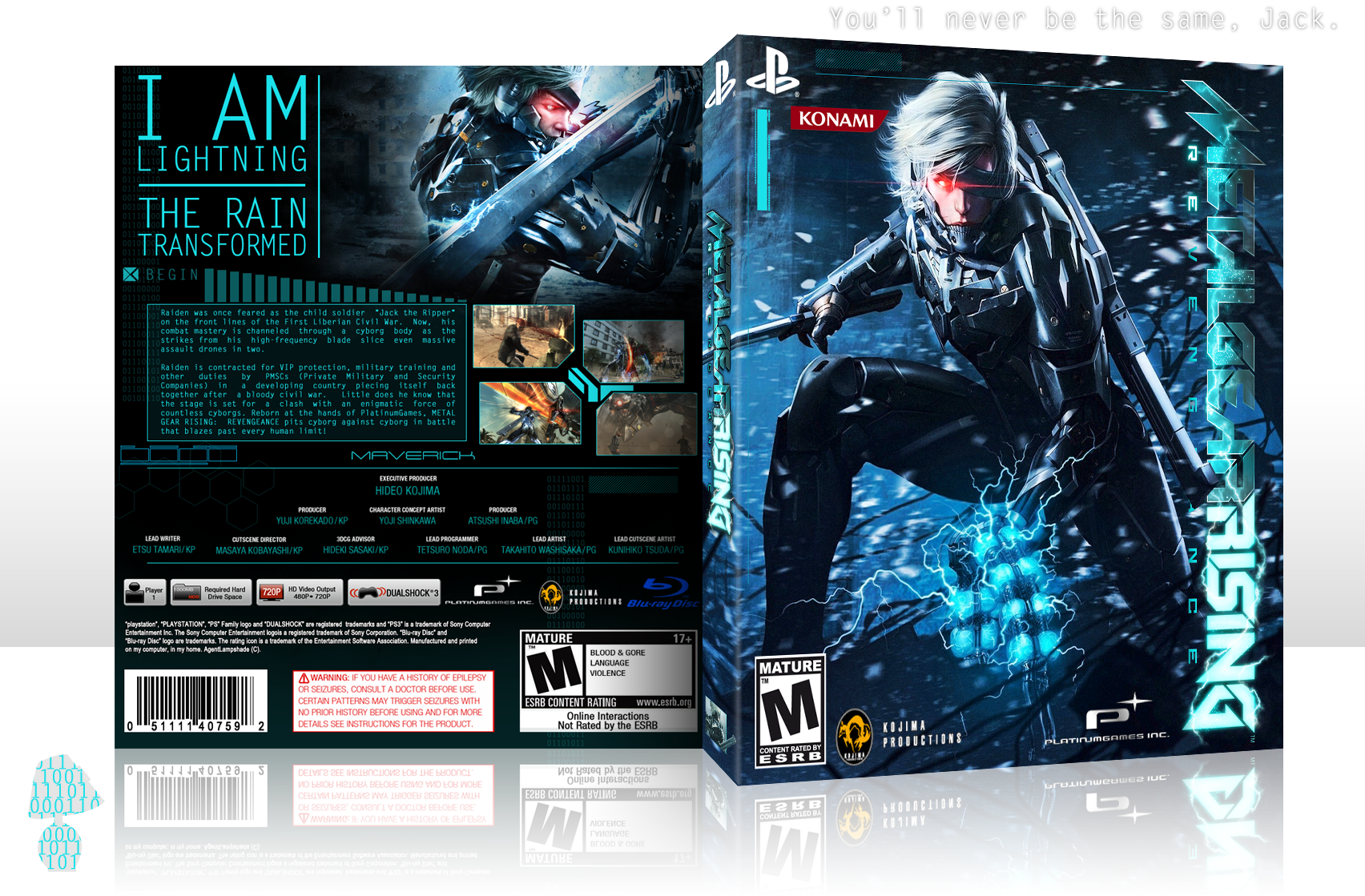 Metal Gear Rising: Revengeance PlayStation Vita Box Art Cover by Strike the  Wolf