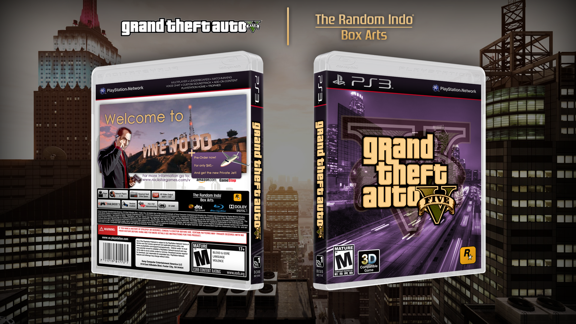 Grand Theft Auto 5 | By TheRandomIndo box cover