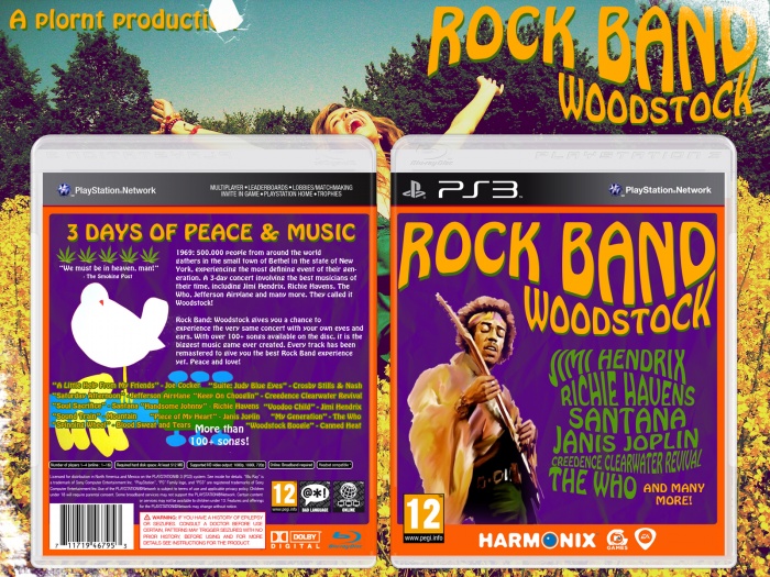 Rock Band: Woodstock box art cover