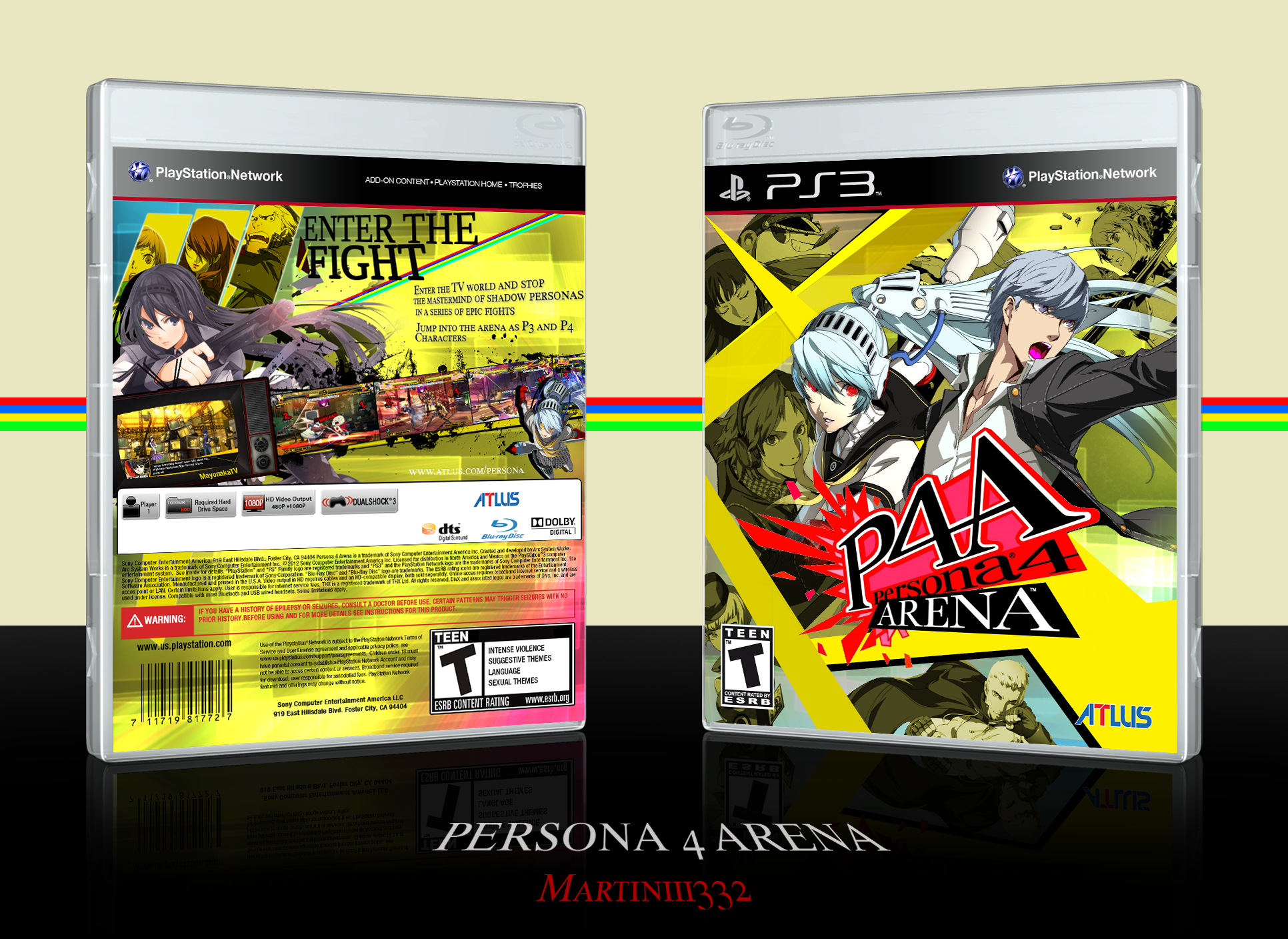 Persona 4 Arena box cover
