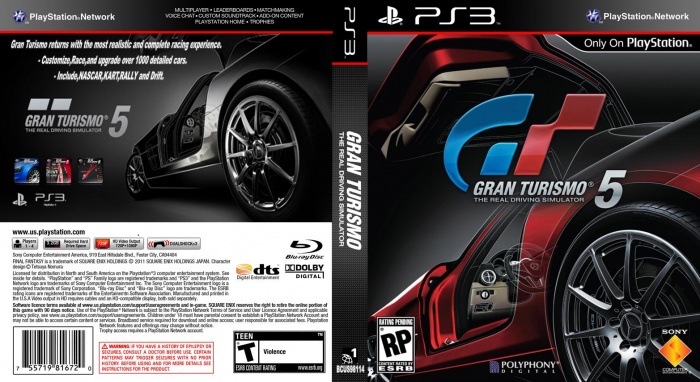 Gran Turismo 5 (PS3) - The Cover Project