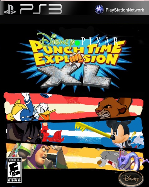 Disney and Pixar's Punch Time Explosion XL box art cover