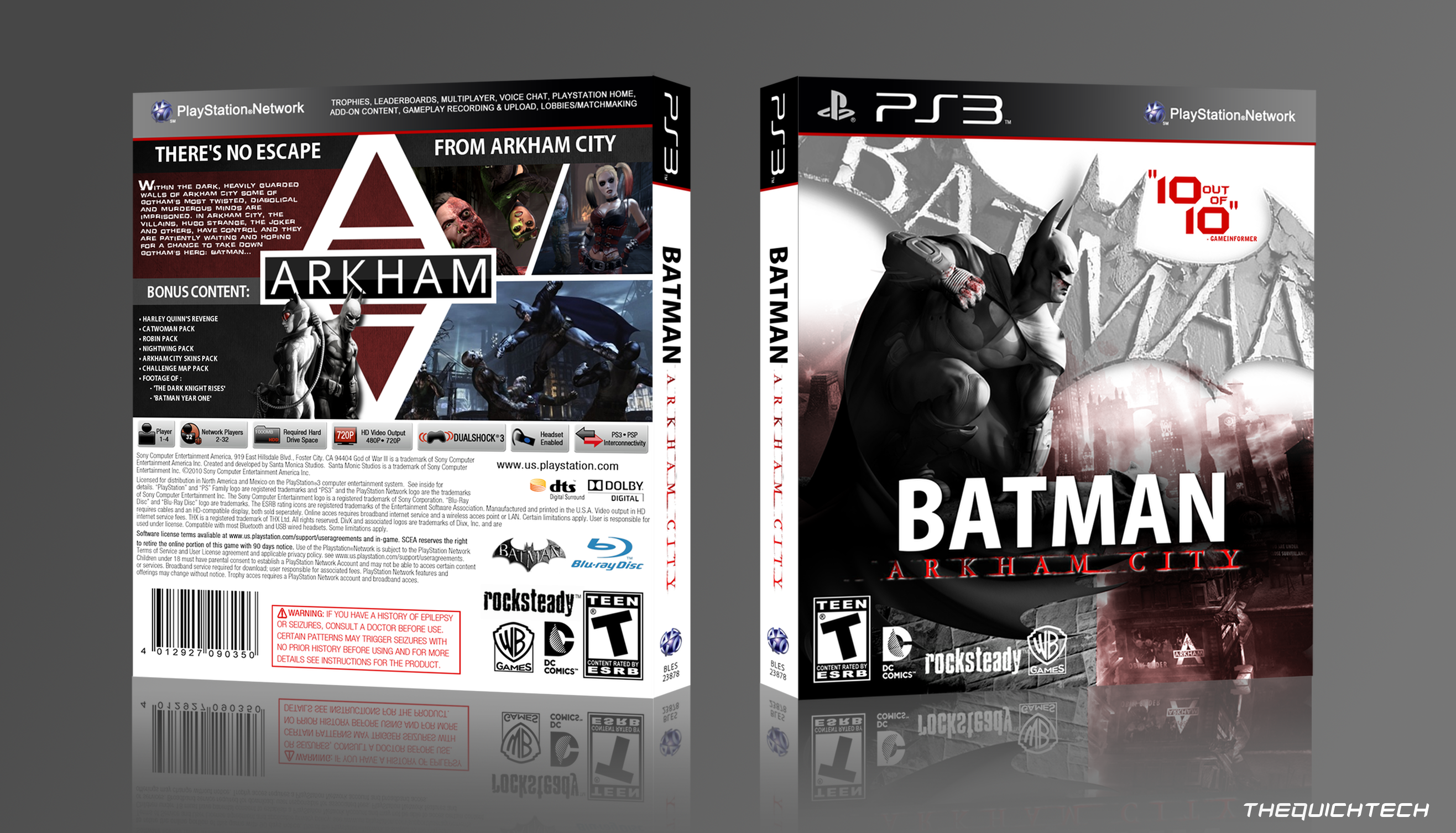Batman Arkham City box cover. 