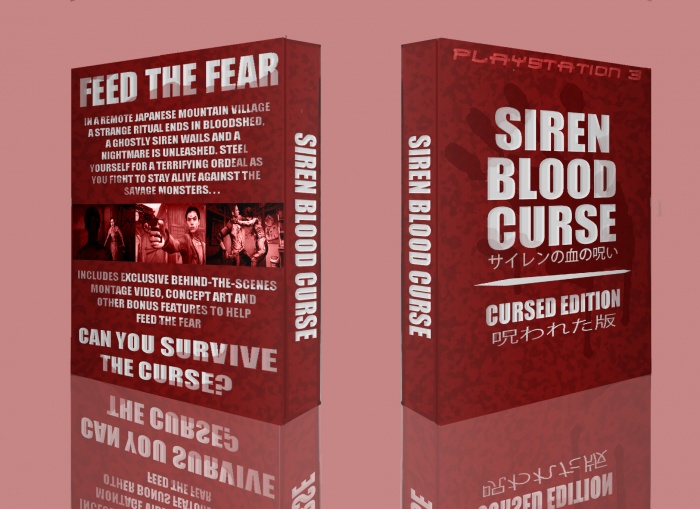 Siren 3 new translation (blood curse) box art cover