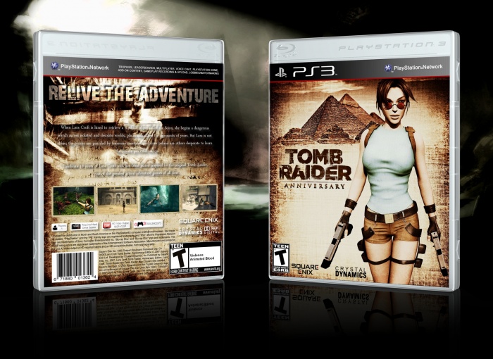 Lara Croft Tomb Raider Anniversary Playstation 3 Box Art Cover By Iiku