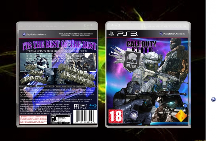 oppakken Namens worst CALL OF DUTY ELITE PlayStation 3 Box Art Cover by ckay1011