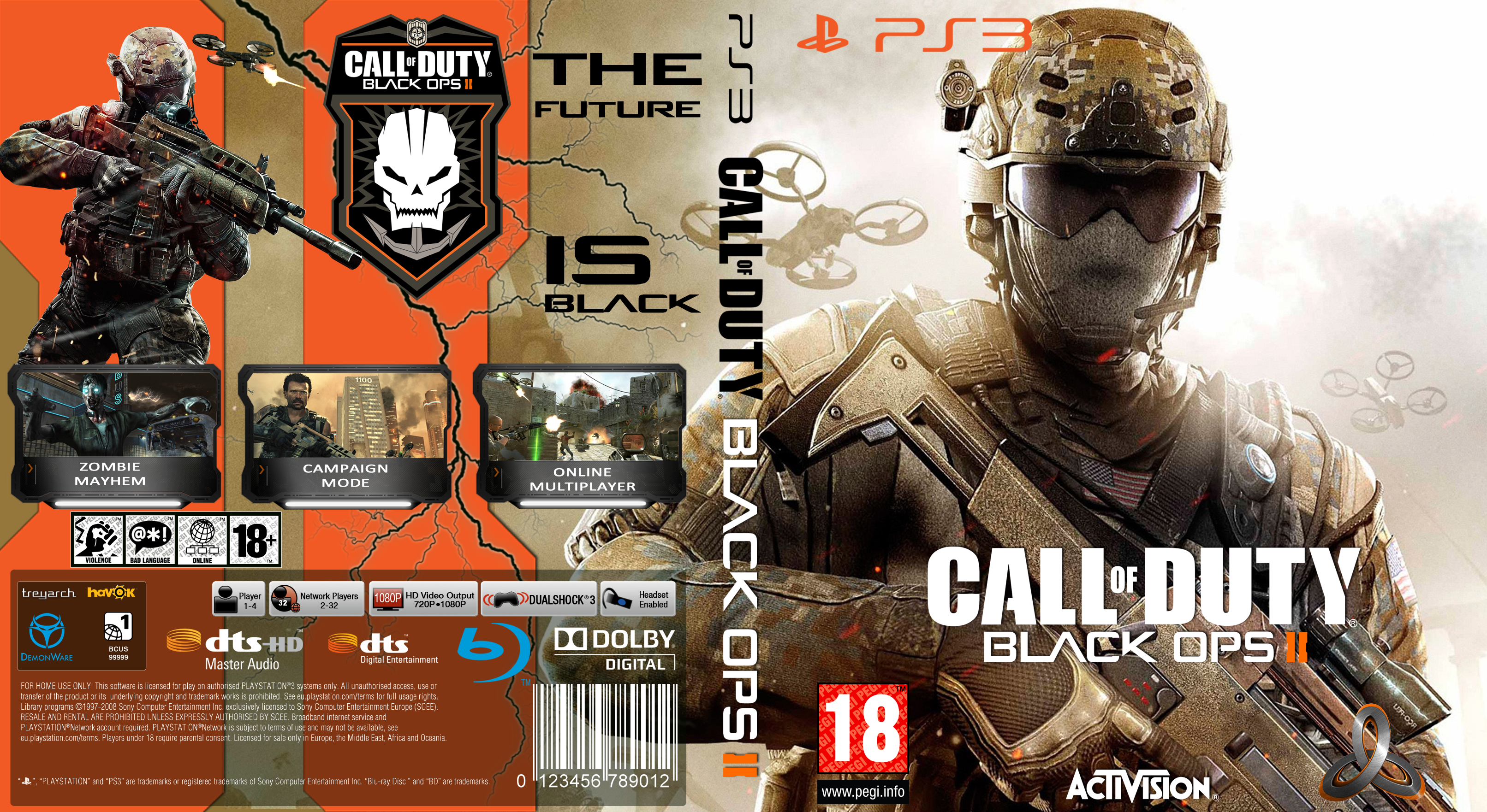 Overvloed Uitsluiting Goedkeuring Call of Duty: Black Ops 2 PlayStation 3 Box Art Cover by Otacon_Alonsus