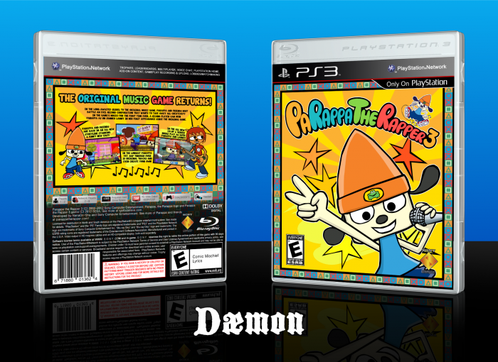 PaRappa The Rapper 3 PlayStation 3 Box Art Cover by Daemon