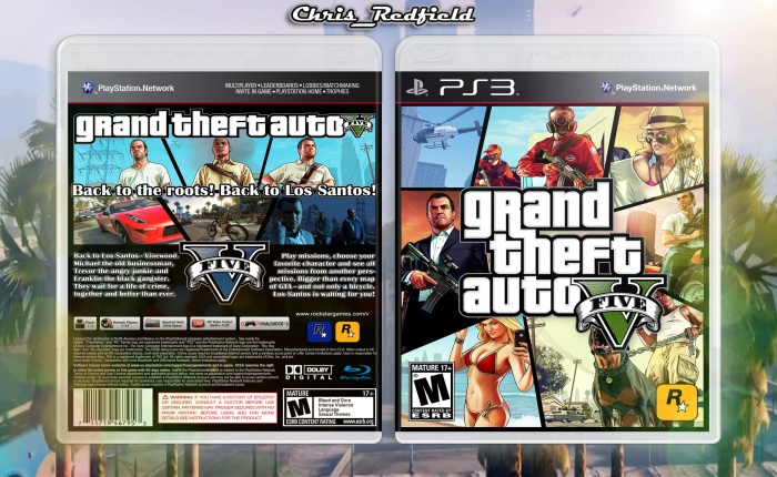 Universel hykleri jeg er enig Grand Theft Auto V PlayStation 3 Box Art Cover by Chris_redfield