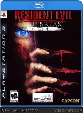 Resident Evil Outbreak File 3 box cover