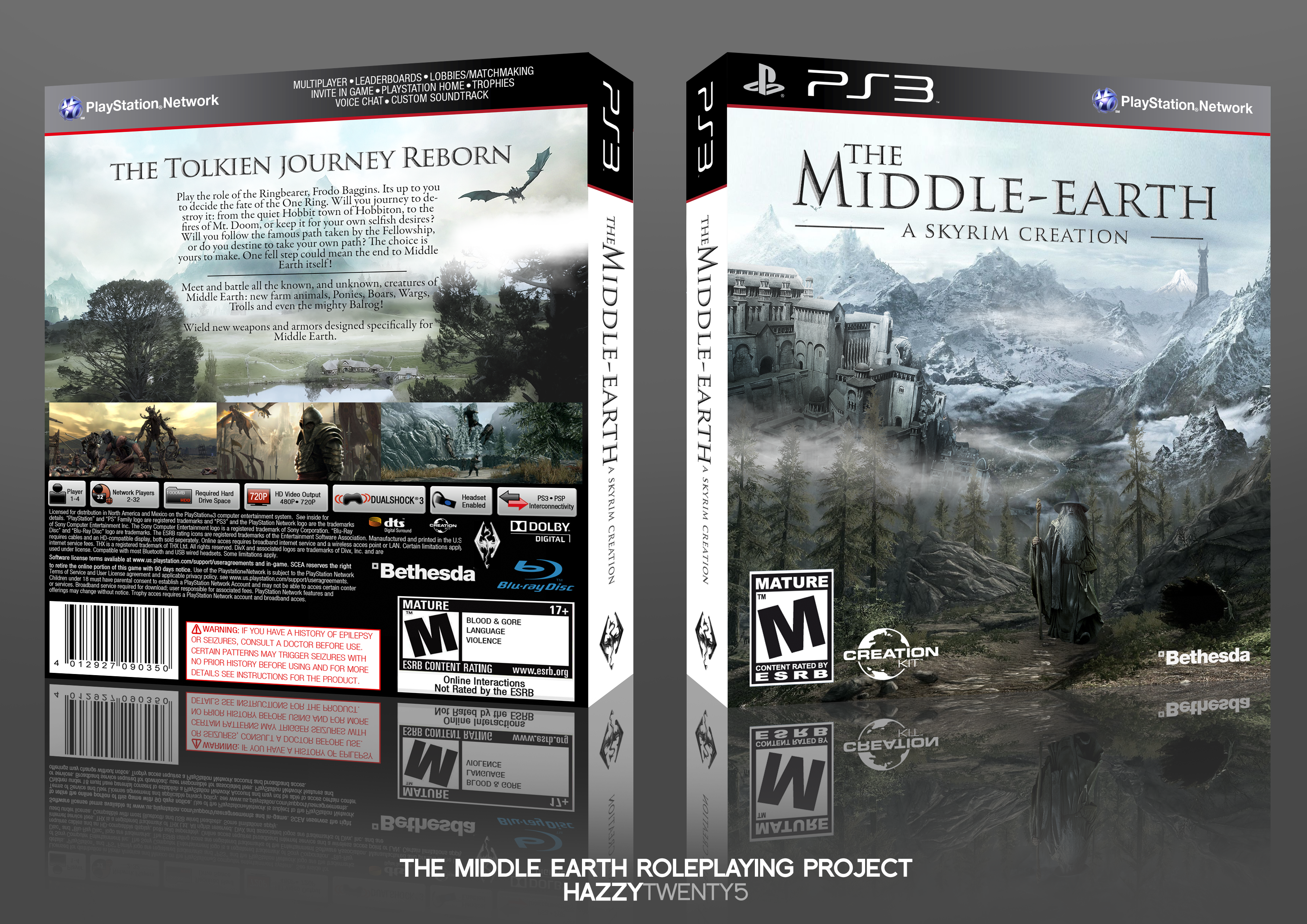 The Middle-Earth - A Skyrim Creation box cover