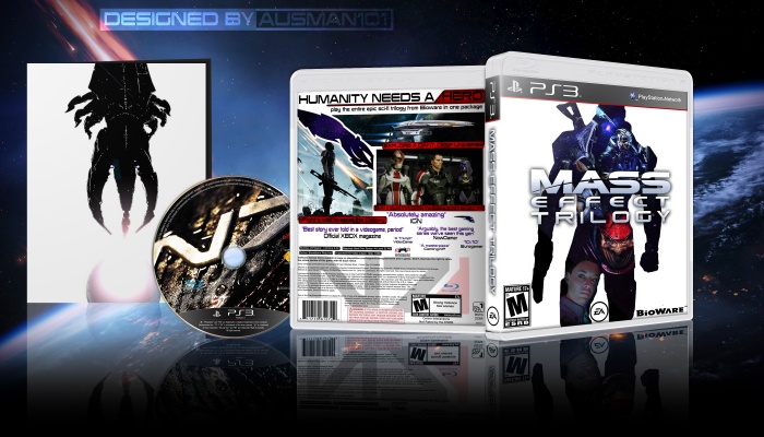 Mass Effect Trilogy PlayStation 3 Box Art Cover by Ausman101